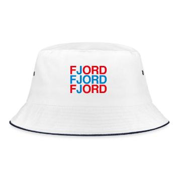 FJORD Norwegian flag Norway Norway - Bucket Hat - white/navy - Front