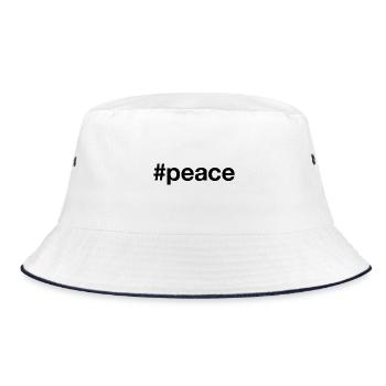 PEACE Hashtag - Bob - blanc/marine - Devant
