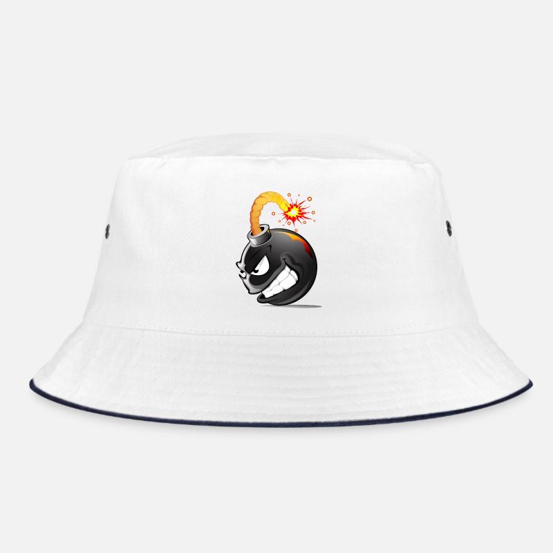 Bomb, bomb, bomb with face exploded bomb # Bucket Hat