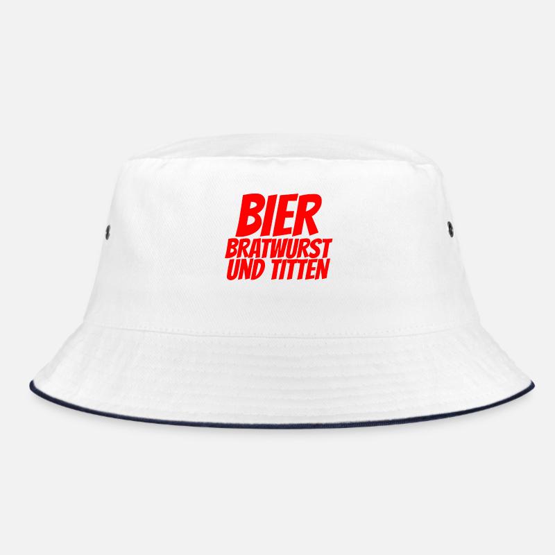 BEER BRATWURST AND TITS Bucket Hat