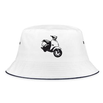scooter - Bob - blanc/marine - Devant