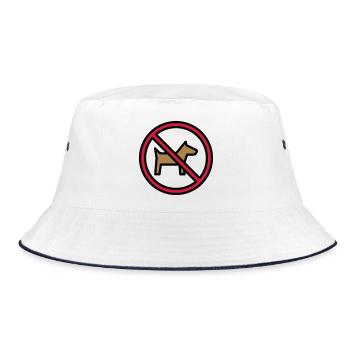 Lustige Geschenke für Katzenfreunde - Bucket Hat - Weiß/Navy - Vorne