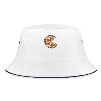 Partnerlook Partner Familie Duo Zwillinge Freunde - Bucket Hat - Weiß/Navy - Vorne