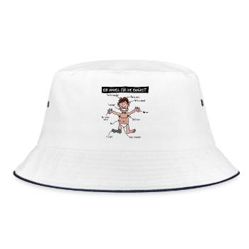Birthday Old Ancient Beauty Funny Funny Fun - Bucket Hat - white/navy - Front