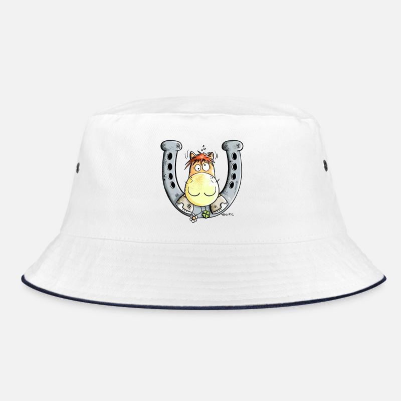 Pferd auf Hufeisen Bucket Hat