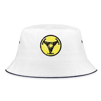 Atomic Vinyl 45rpm Nuklear Design - Bucket Hat - Weiß/Navy - Vorne
