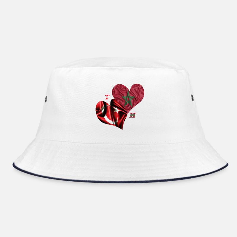 Morocco Turkey - Bucket Hat - white/navy