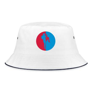 Kickboxing / Kickboxer / Kick Boxing / Kick Boxer - Bucket Hat - white/navy - Front