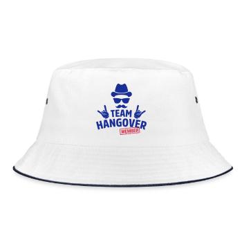 team hangover member hipster - Bucket Hat - Weiß/Navy - Vorne