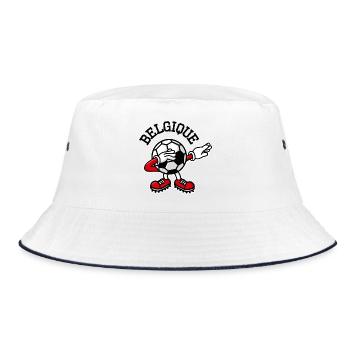 Belgique Belgium dab dabbing soccer football - Bob - blanc/marine - Devant