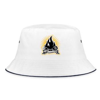 Grill accessories and grill flames - Bucket Hat - white/navy - Front