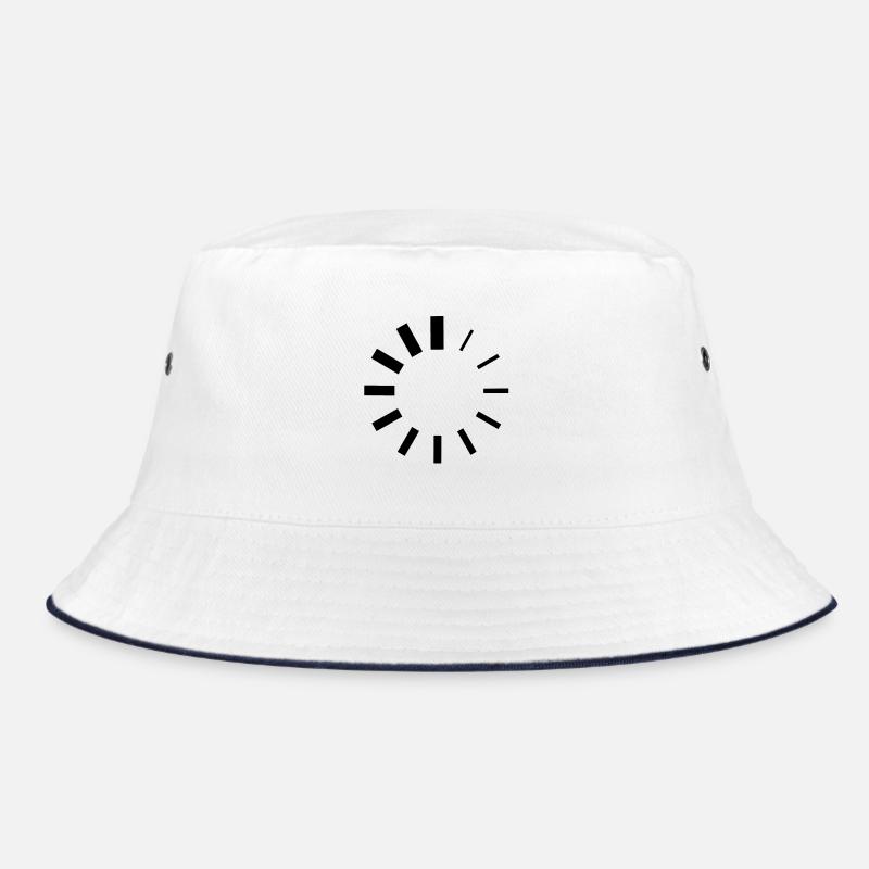 Loading - Logo - Bucket Hat - Weiß/Navy