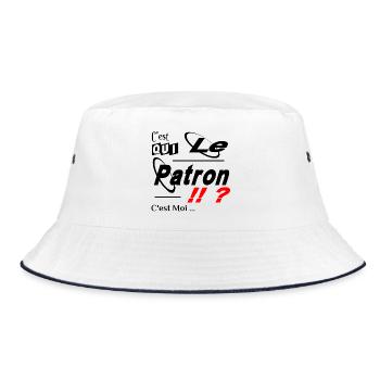 C'est qui le Patron C'est Moi - Bob - blanc/marine - Devant