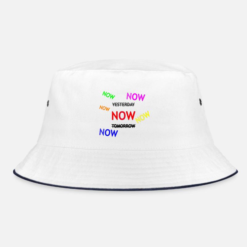Dynamic Reminder Text Illustration Bucket Hat