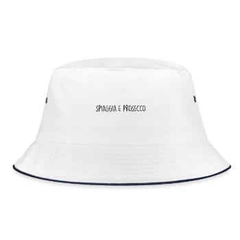 SPIAGGIA E PROSECCO - Bucket Hat - white/navy - Front