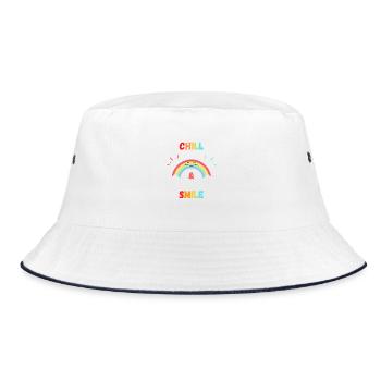 Chill & Smile fun cadeau - Bob - blanc/marine - Devant