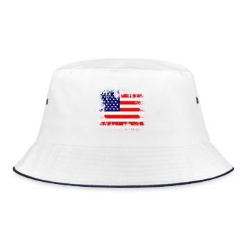 United States - United States - Bucket Hat - white/navy - Front
