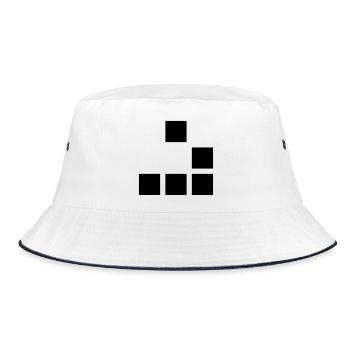 Glider - Bucket Hat - Weiß/Navy - Vorne