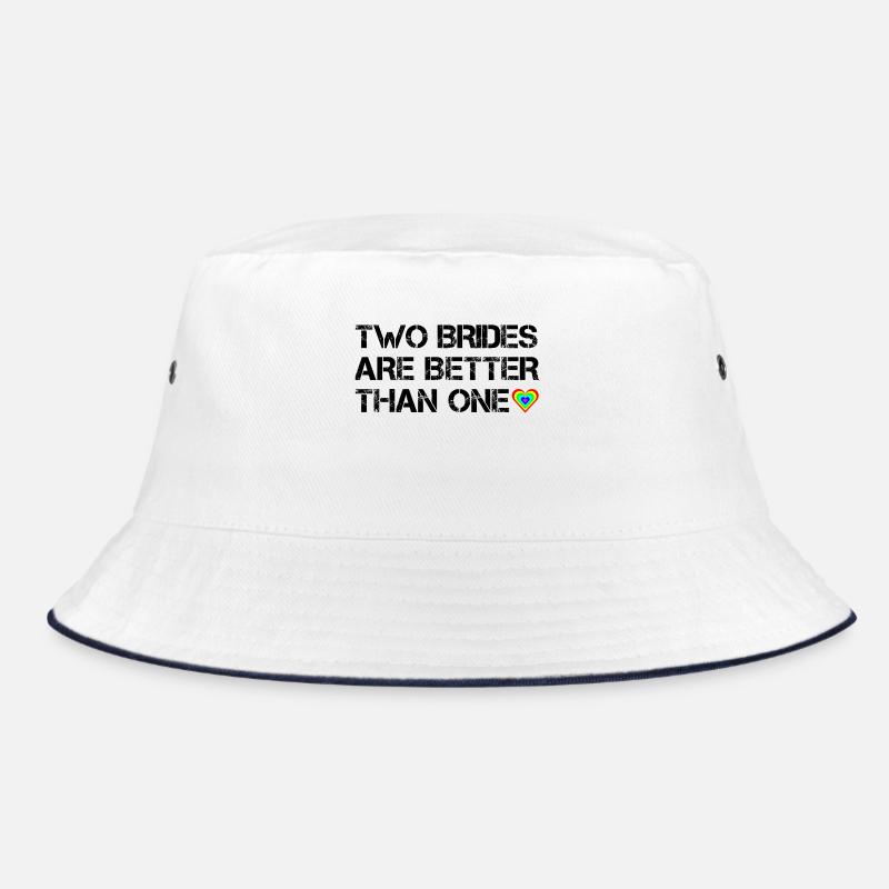 Two brides are better than one - Bucket Hat - white/navy