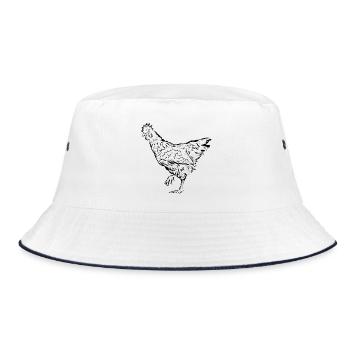 Poules poules - Bob - blanc/marine - Devant