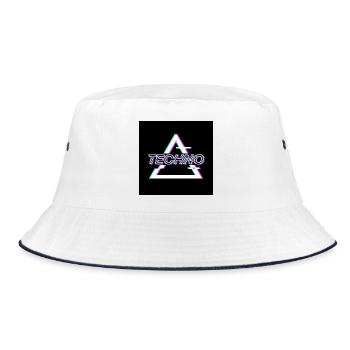 Techno - Bucket Hat - white/navy - Front