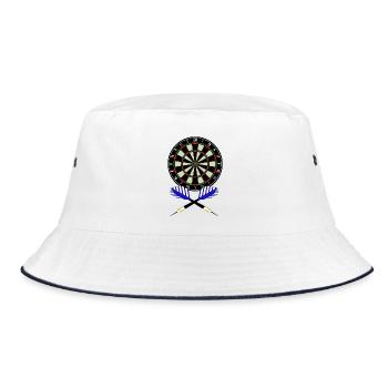 Dartboard - Bucket Hat - white/navy - Front