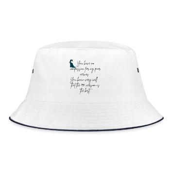 Humour Jane Austen - Bob - blanc/marine - Devant