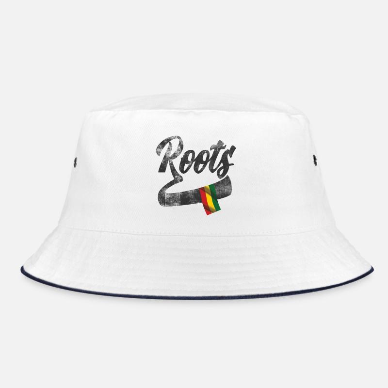 Roots Reggae Design with Colored Flag Bucket Hat
