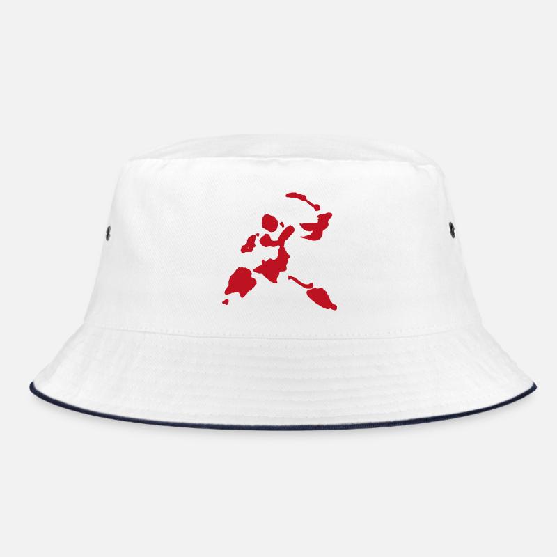 Blutspritzer Schwerkämpfer Krieger Figur Bucket Hat