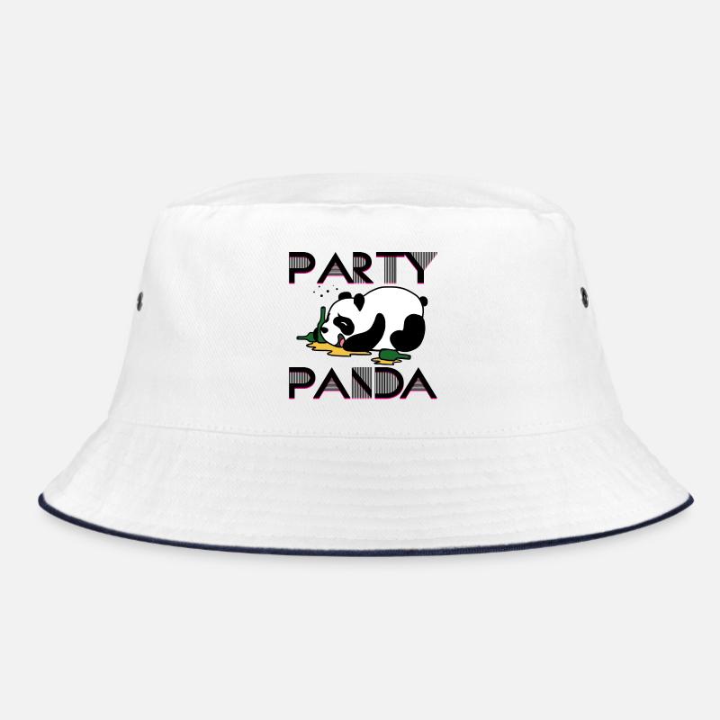Party panda partying preheating drinking drunk Bucket Hat