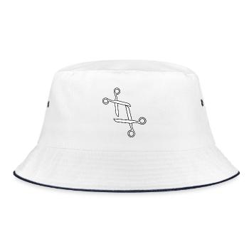 Ciseaux design amusants LGTBQIA+ - Bob - blanc/marine - Devant