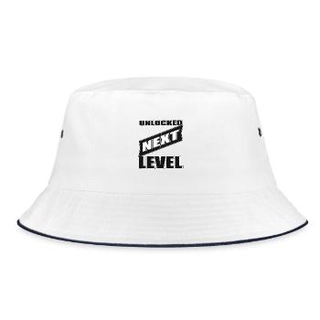 Unlocked next level - Bucket Hat - white/navy - Front