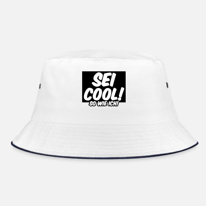 Cool Freunde Freundschaft Statement Sprüche - Bucket Hat - Weiß/Navy