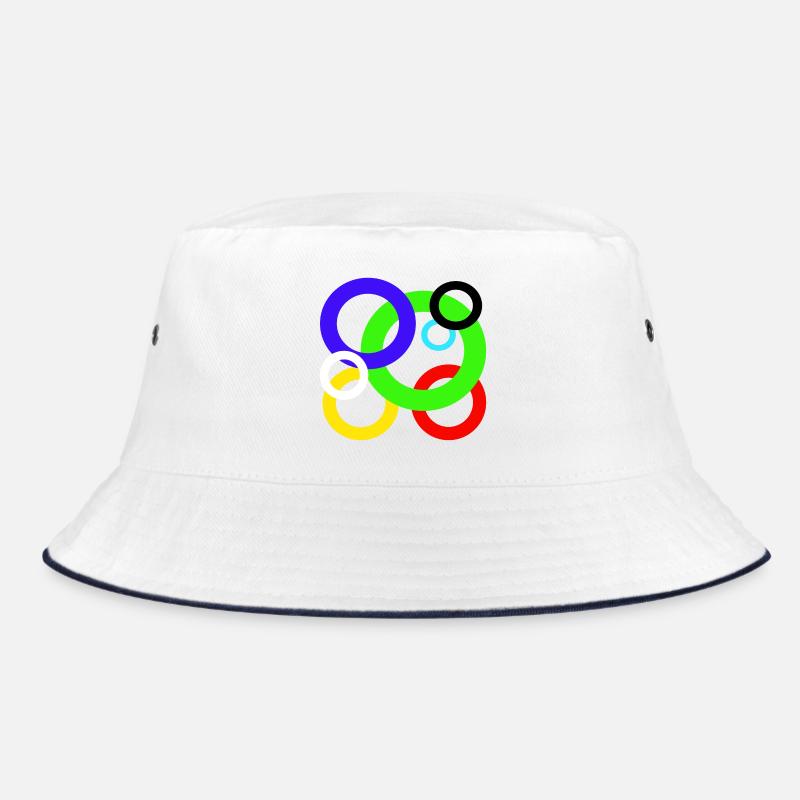 Design colored rings Bucket Hat