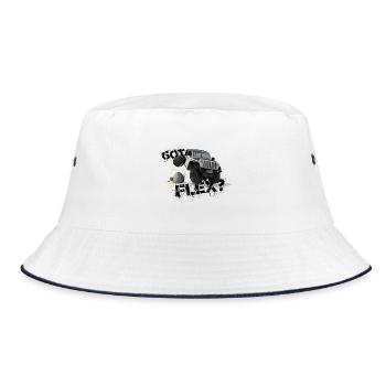 GOT FLEX? - OFFROADER Crawler - White - Bucket Hat - white/navy - Front