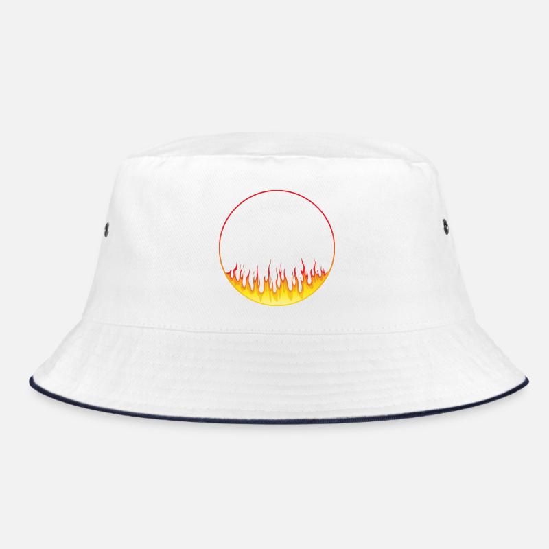 Circle on fire Bucket Hat
