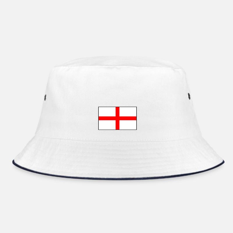 England flag - Bucket Hat - white/navy