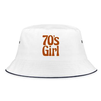 70s FILLE Seventies 70s 70s - Bob - blanc/marine - Devant