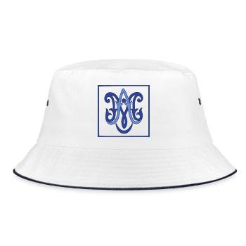 Ave Maria - Bucket Hat - white/navy - Front
