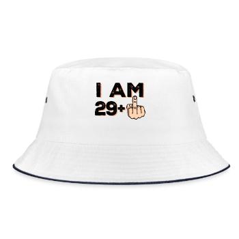Birthday Statement 30 Years Old - Bucket Hat - white/navy - Front