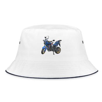 Africa Twin Enduro - solo blue - Bob - blanc/marine - Devant