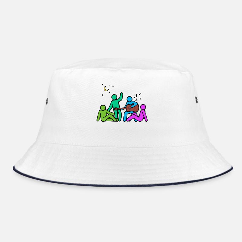 Beste Freunde Kumpel Freundschaft - Bucket Hat - Weiß/Navy