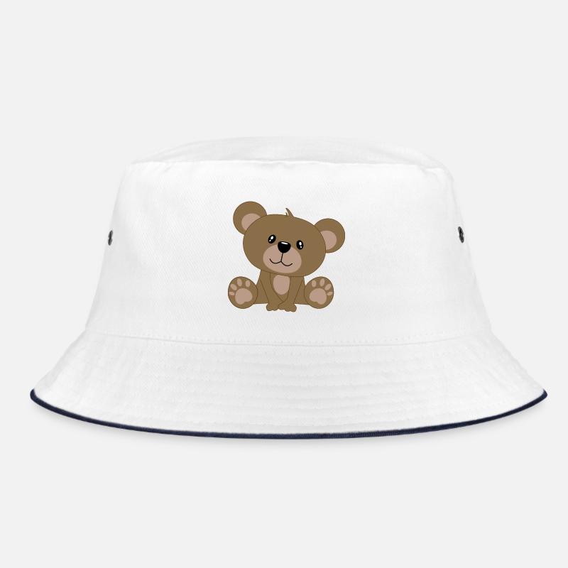 Ours, ours en peluche - Bob - blanc/marine