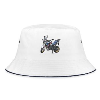 Africa Twin Enduro - solo tricolor - Bob - blanc/marine - Devant