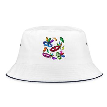 Carnaval carnaval masques costume - Bob - blanc/marine - Devant