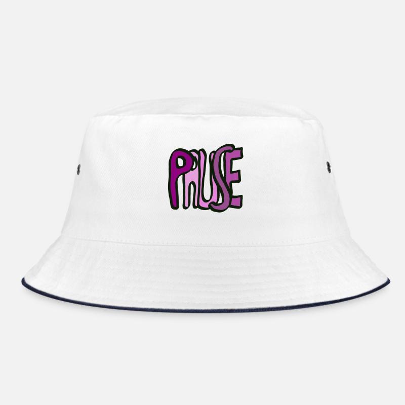 Schriftzug Pause Bucket Hat