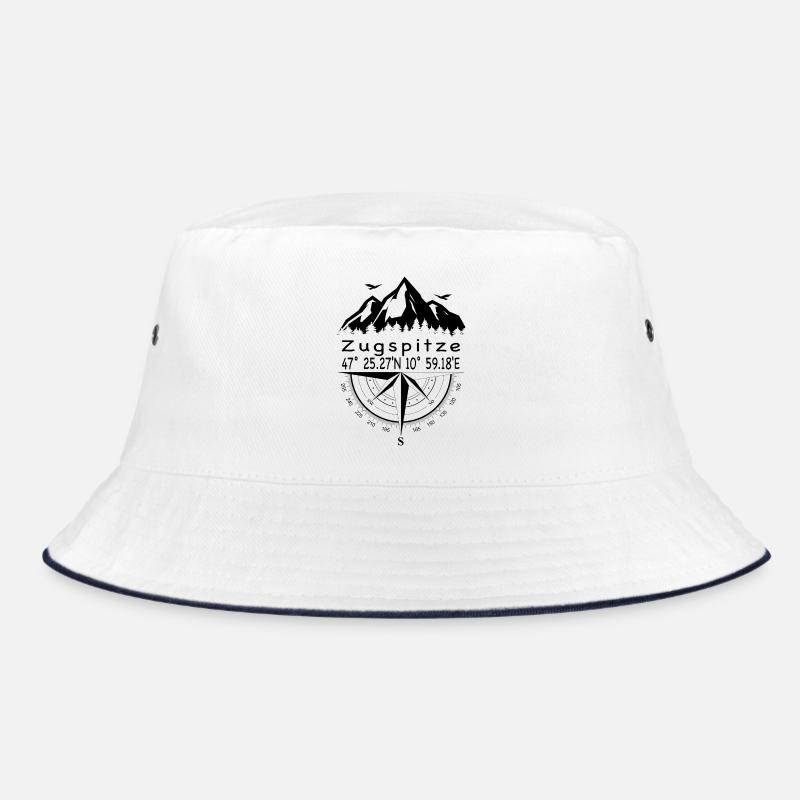 Zugspitze - Bucket Hat - Weiß/Navy
