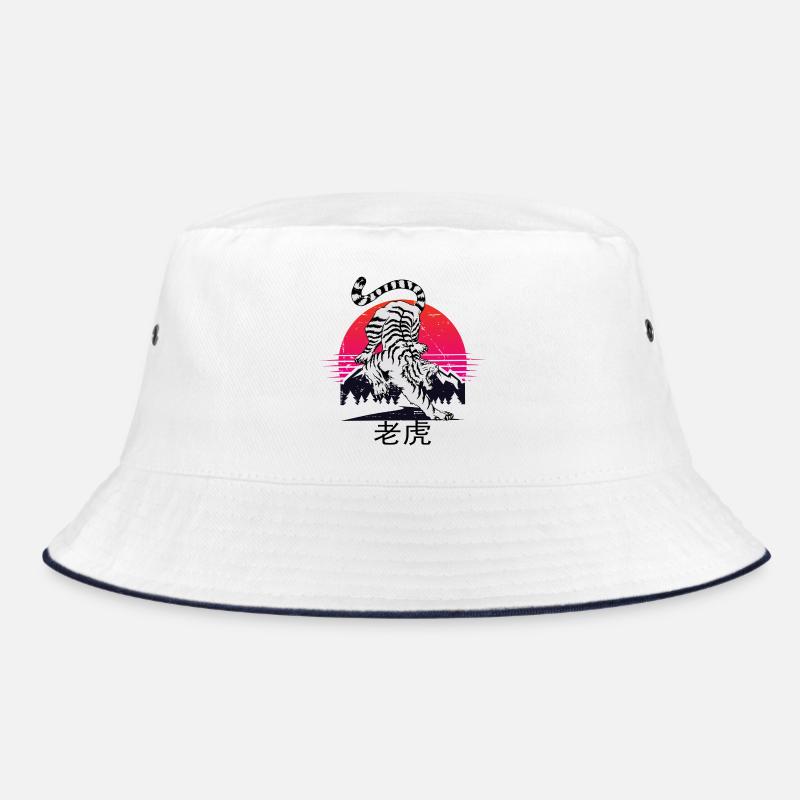 Tigre blanc chinois - Bob - blanc/marine