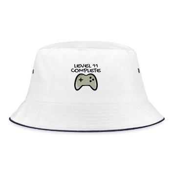 11ème anniversaire - Gamer 11 - 11 ans Cadeau - Bob - blanc/marine - Devant