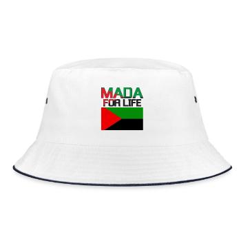 MADA FOR LIFE - Bob - blanc/marine - Devant